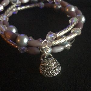 Silver wrap bracelet
